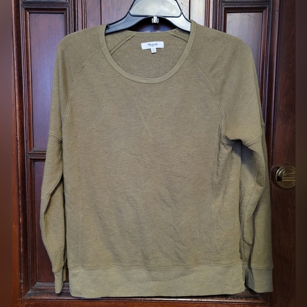 Madewell Textured Sweatshirt Caramel Size XS